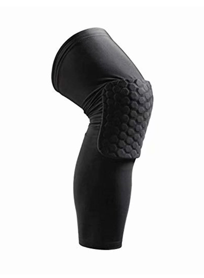 Generic 1-Piece Honeycomb Knee Pad For Leg Protector 42cm 