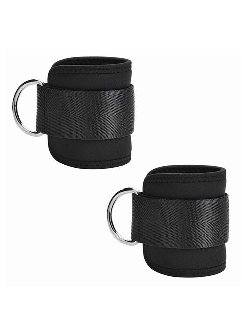 2-Piece Anklets Adjustable Straps For Ankles With Double D-Ring Weight Strap For Wrist And Legs
