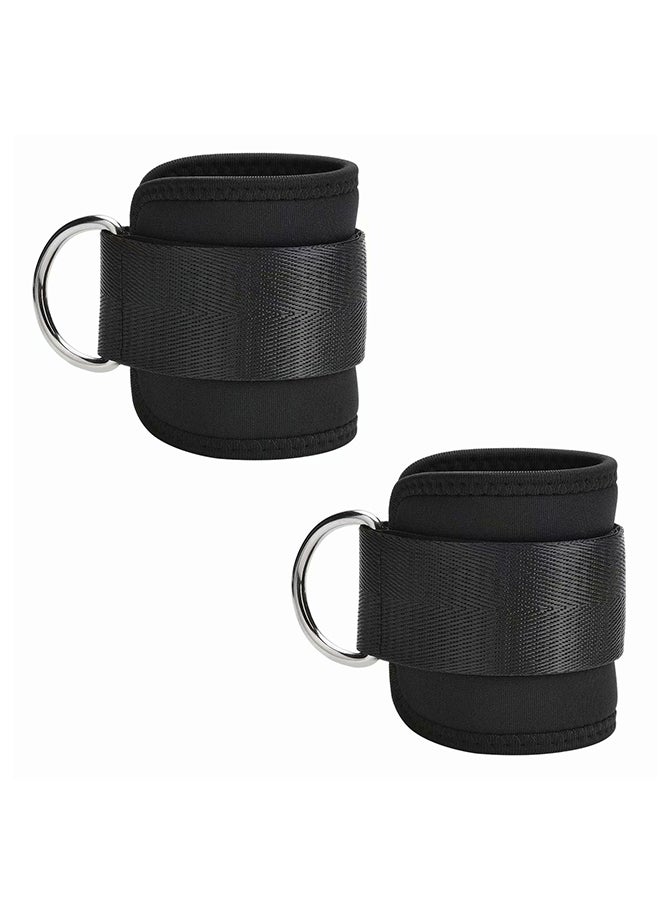 2-Piece Anklets Adjustable Straps For Ankles With Double D-Ring Weight Strap For Wrist And Legs