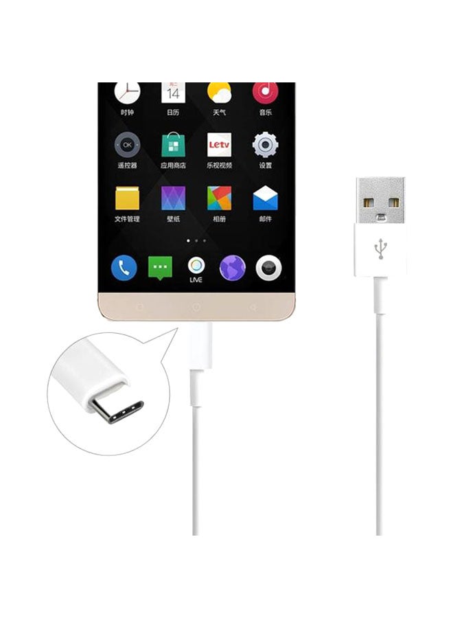 كابل شحن ومزامنة بيانات USB-C USB 3.1 Type C لجهاز نيكسس 6P ون بلس 2 ماك بوك أبيض - Image 3
