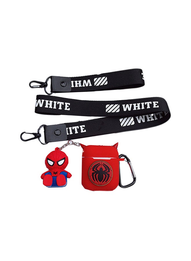 Cool Baby - Spider Man Earphone Case For Apple AirPods With Drop Chain Red/Blue - Image 1
