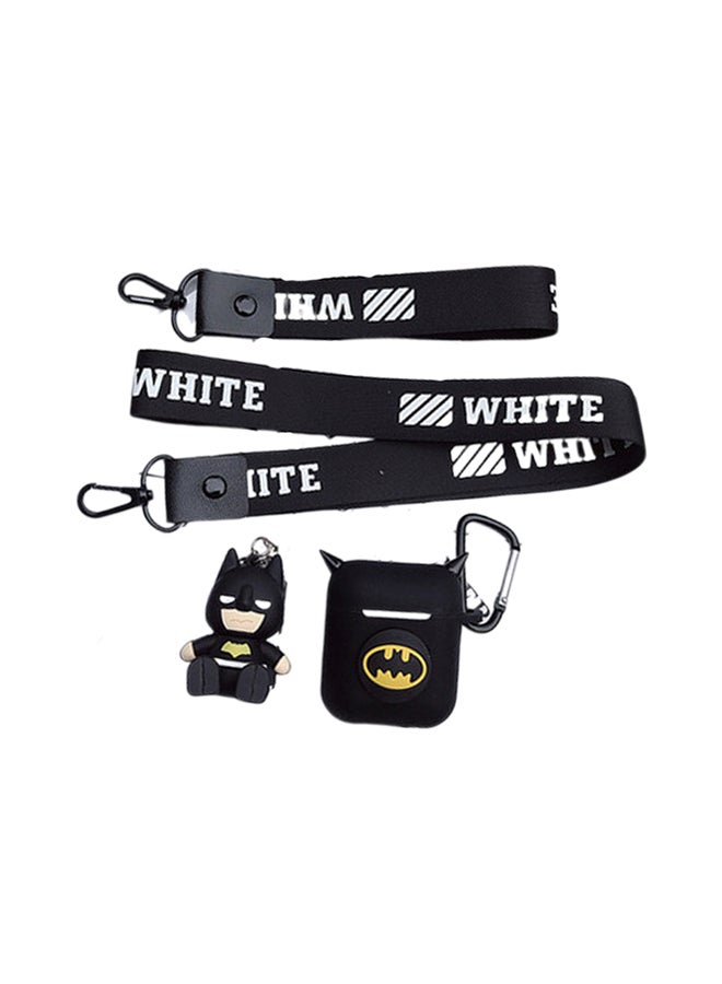 Batman Earphone Case For Apple AirPods With Drop Chain Black