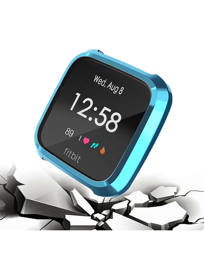 EHOME Slim Full Screen Protector Protect Frame Case Cover For Fitbit Versa Lite Watch Blue - Image 2