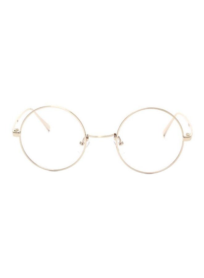 Generic Metal Silver Frame Flat Glasses Korean Style Round  Lens Frame Eyewear  - Image 1