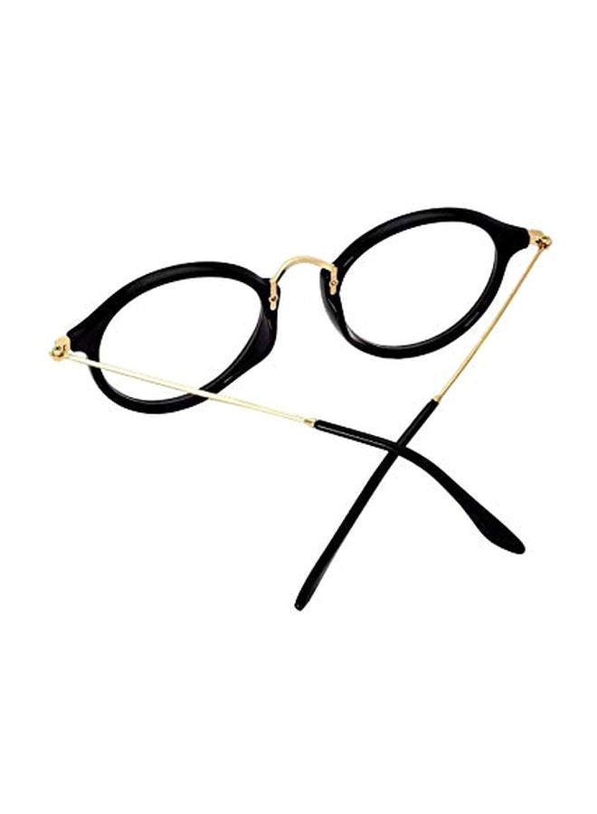 Generic - Korean Style Round  Lens Eyewear Fashion Metal Frame Flat Glasses - Image 1