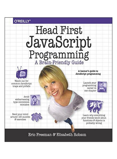 Head First JavaScript Programming: A Brain-Friendly Guide Paperback English by Freeman, Eric
