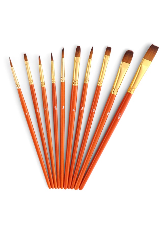 50-Piece Paint Brush Set Red - Image 1