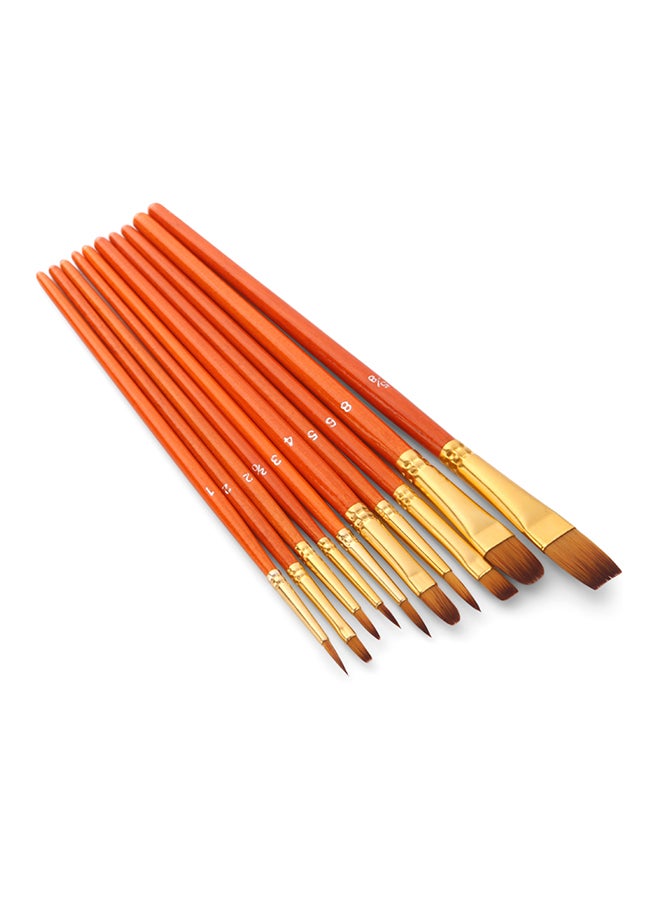 50-Piece Paint Brush Set Red - Image 2