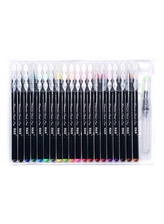 H&B 20-Piece Watercolour Brush Pen Set Multicolour  - Image 2