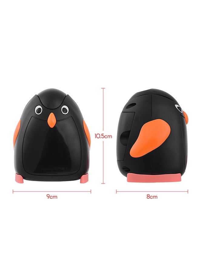 Penguin Electric Pencil Sharpener Black/Orange - Image 3