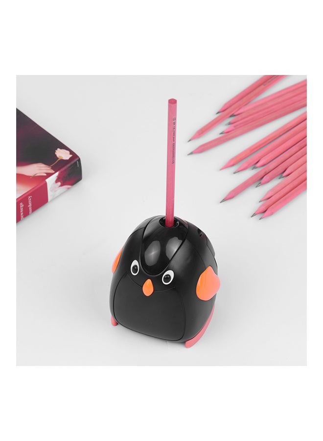 Penguin Electric Pencil Sharpener Black/Orange - Image 2
