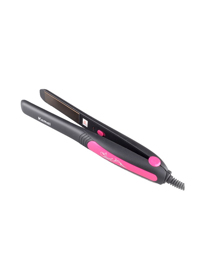 Kemei Hair Straighteners Professional Flat Iron Pink/Black 26.5x3.2x9cm  - Image 3