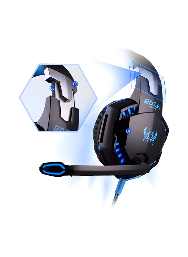 Led Light Gaming Headphone Game Headset With Mic For PC - Wired  - Image 2