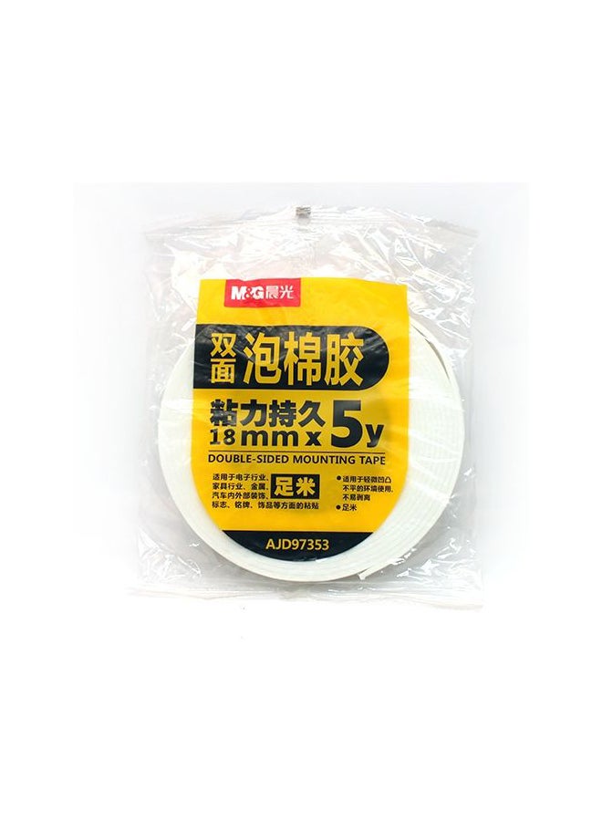 M&G Double Face Adhesive Tape White 