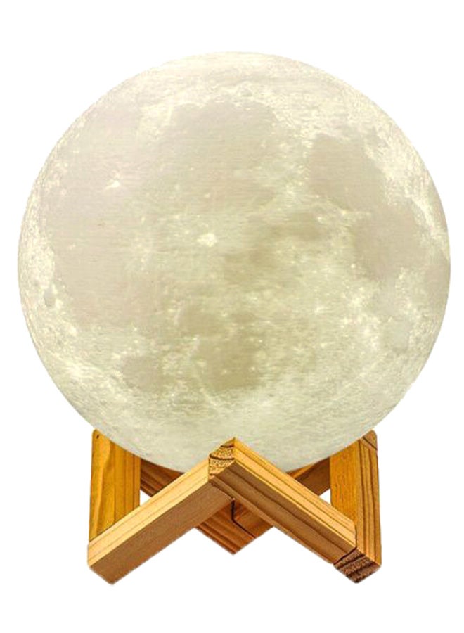 3D Magical USB LED Moon Night Bulb White 8cm - Image 2