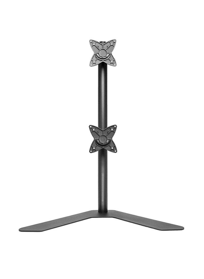 Dual Monitor Desk TV Stand Black - Image 1