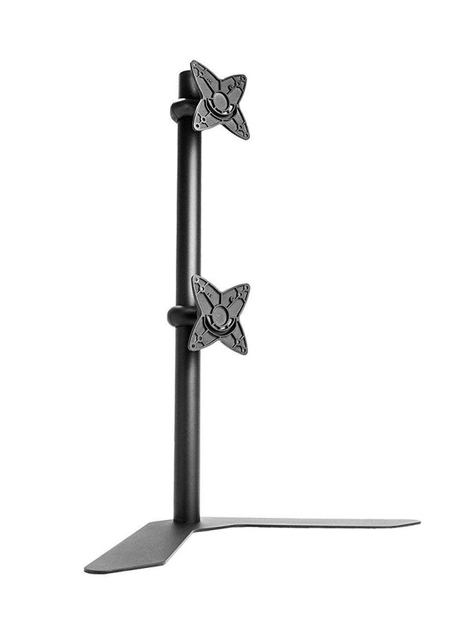 Dual Monitor Desk TV Stand Black - Image 2