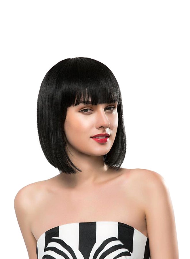 Generic Short Straight Bobo Hair Wig Black - Image 1