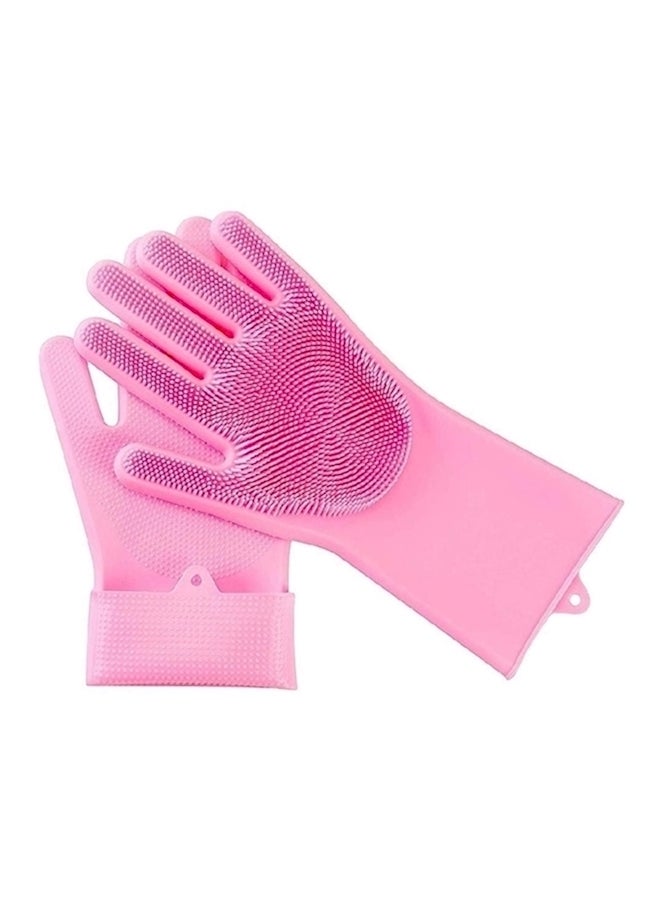 Wingenes 2-Piece Silicone Gloves Set Pink - Image 1