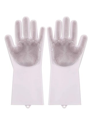 Reusable Silicone Cleaning Brush Scrubber Gloves Grey - v1561554028/N24284593A_1