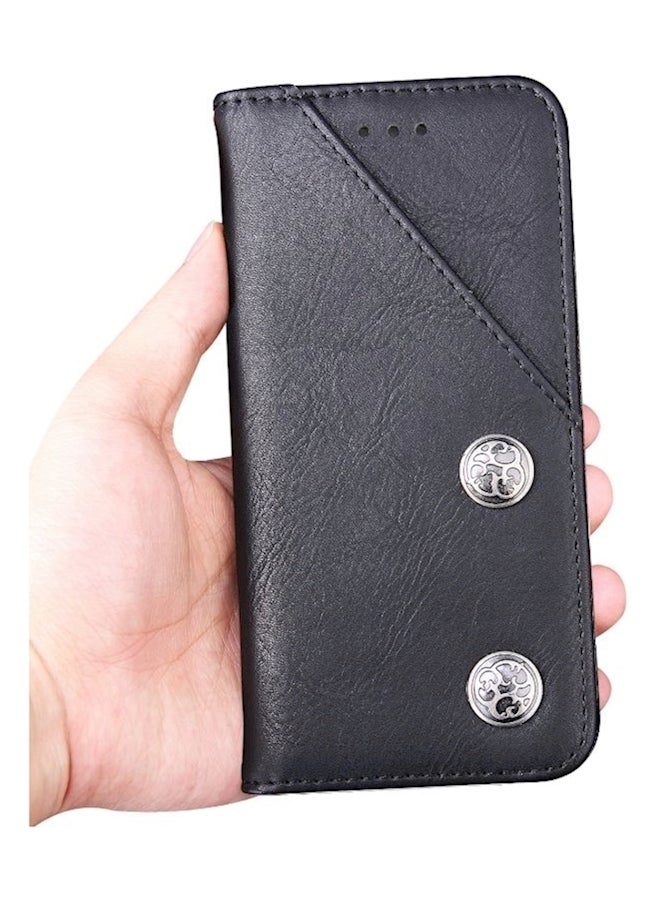 Protective Wallet Card Case Cover For Samsung Galaxy Note 8 Black  - Image 3
