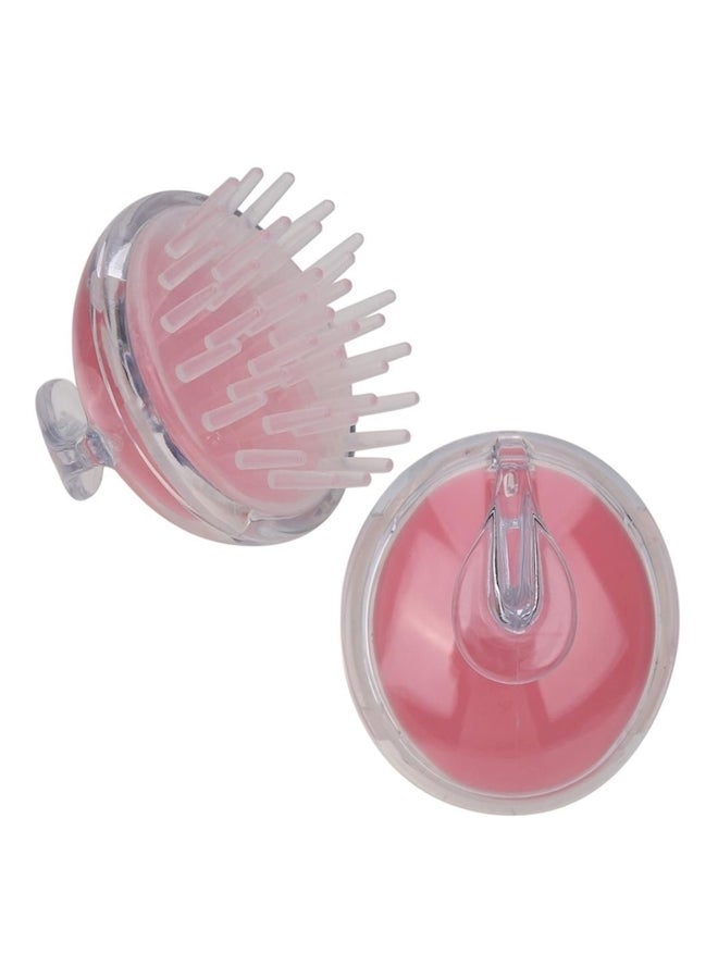 Scalp Massage Brush Silver/Pink - Image 2