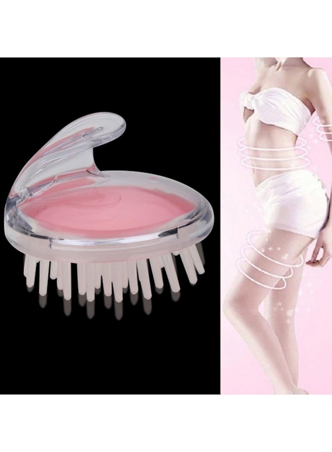 Scalp Massage Brush Silver/Pink - Image 4