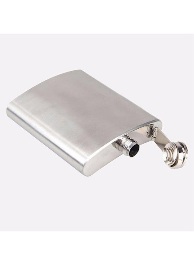 Stainless Steel Hip Flask Bottle Set Silver - Image 4