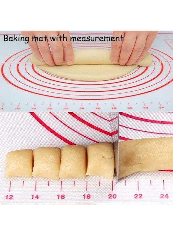 Silicone Baking Mat White/Red 40x60cm - Image 4