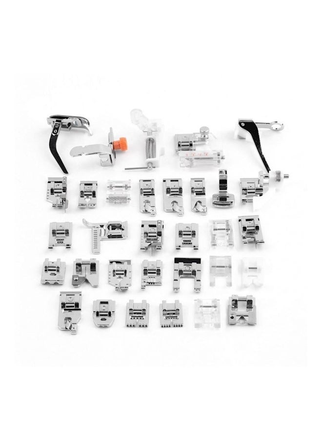 32-Piece Domestic Sewing Machine Foot Presser Feet Set Silver - Image 5