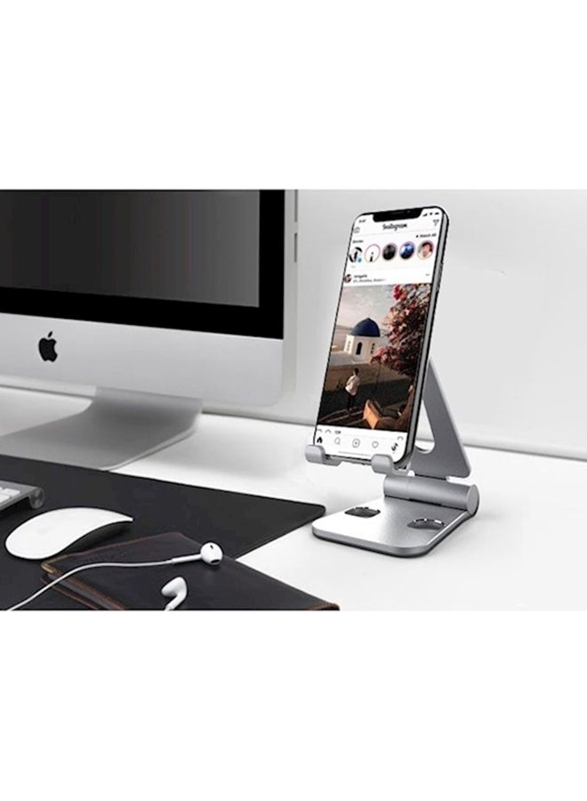 R-JUST Adjustable Mobile Phone Holder Silver - Image 5