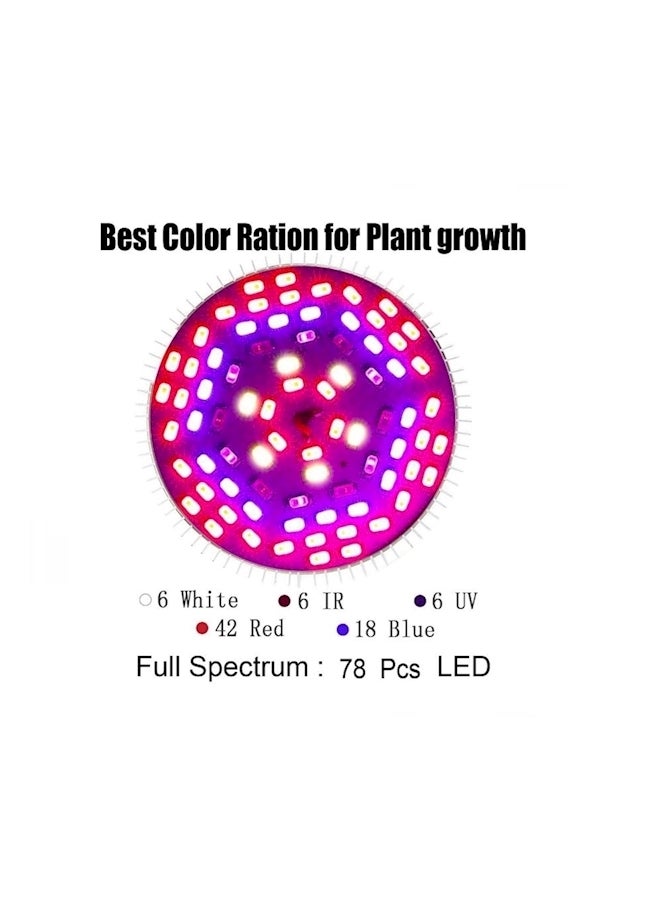 Generic 80W 78 Led Plant Grow Full Pectrum Lamp Multicolour 378grams  - Image 4