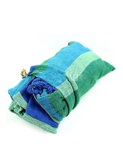 Generic Single And Double Plus Canvas Hammock Blue/Green  - Image 2