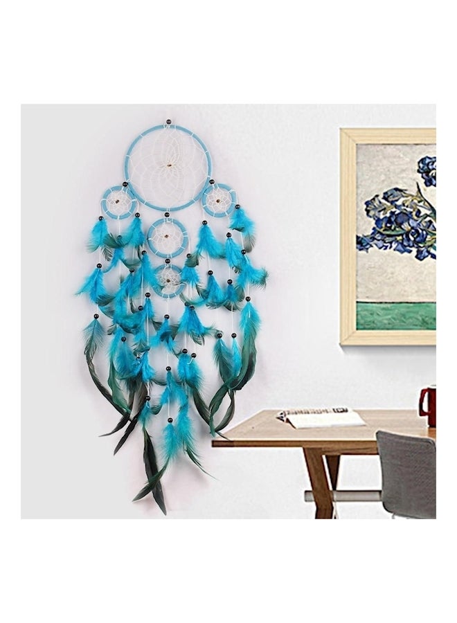 Catcher Indian Style Handmade Feather Blue 60-65cmcm  - Image 4