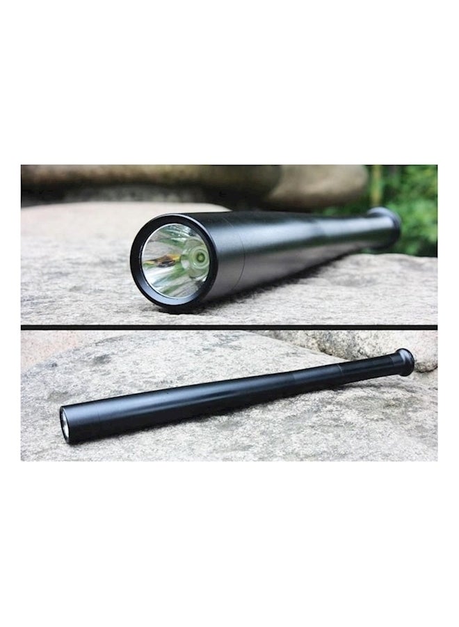 Baseball Bat Shaped LED Flashlight Black - Image 2