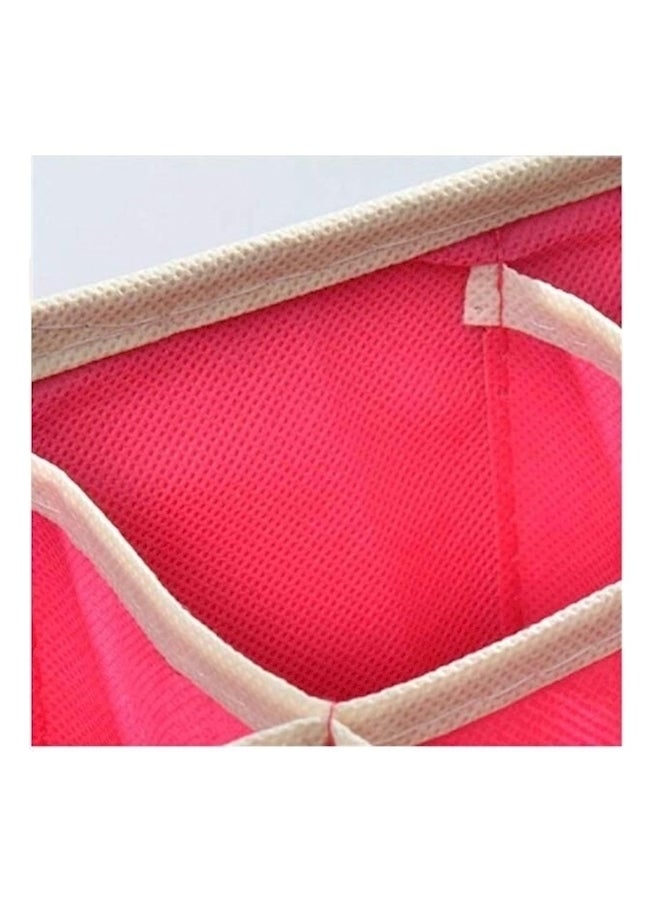 4 Set Drawer Dividers Closet Organizers Bra Clothing Underwear Storage Boxes in Red  - Image 3