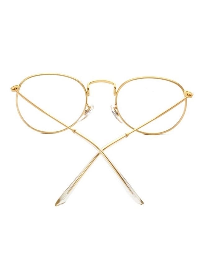 Generic - unisex Unisex Gold Circle Frame Classic Fashion  Lens Eyeglasses - Image 1