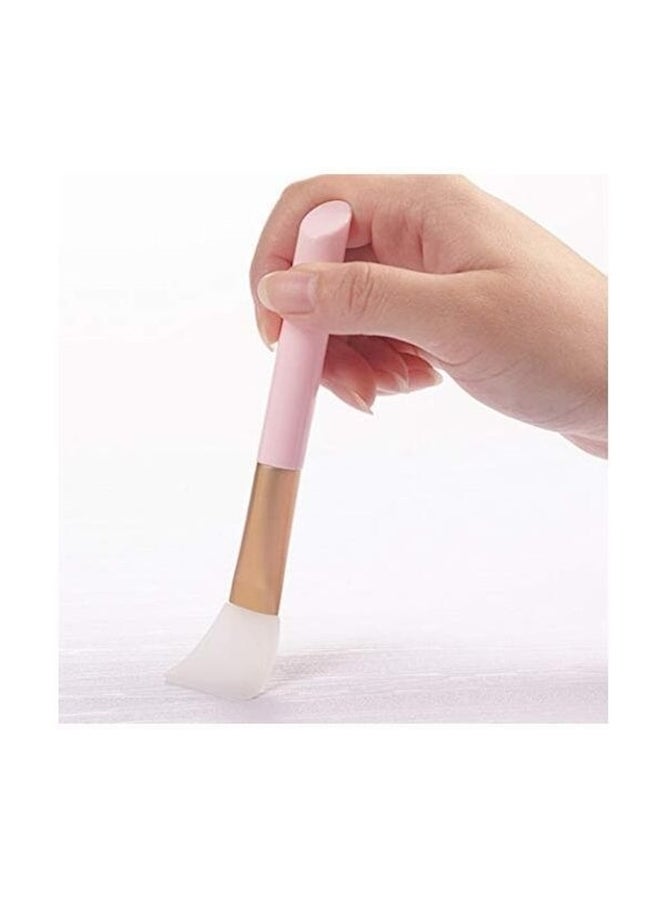 3-Piece Silicone Face Mask Brush White/Gold/Pink - Image 3