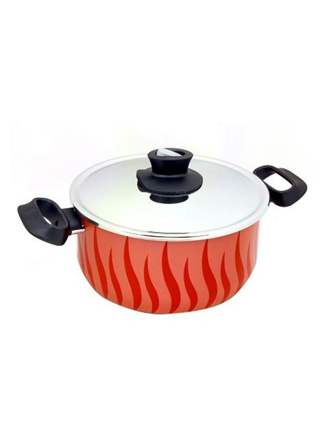 New Tempo Dutch Oven With Lid Orange 22cm