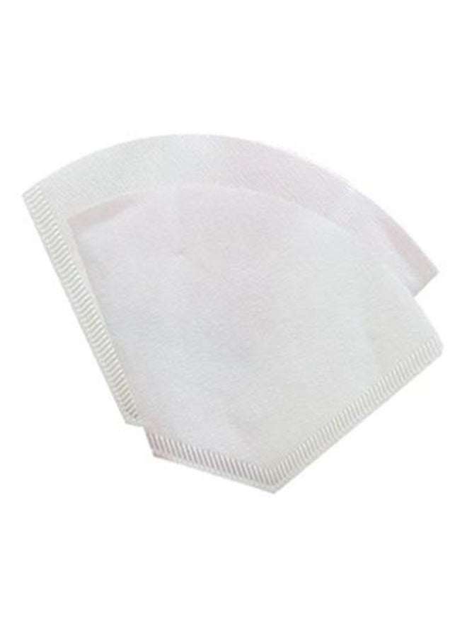 40 -Piece Coffee Paper Filter White 20grams