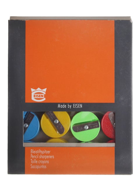 20-Piece Round Plastic Sharpener Assorted Colors Multicolor