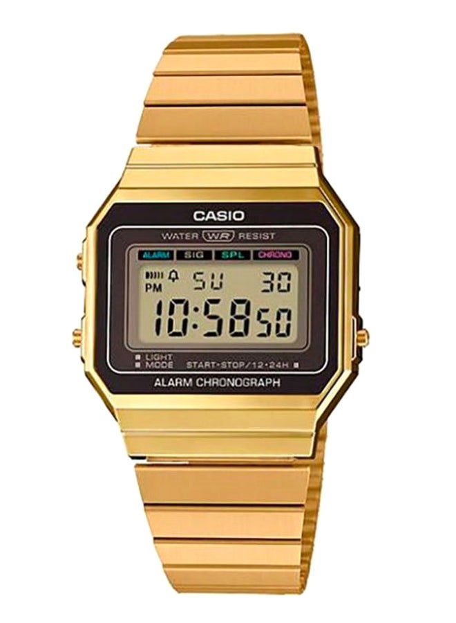 CASIO Stainless Steel Digital Watch A700WEG-9AEF - 36 mm - Gold - Image 1