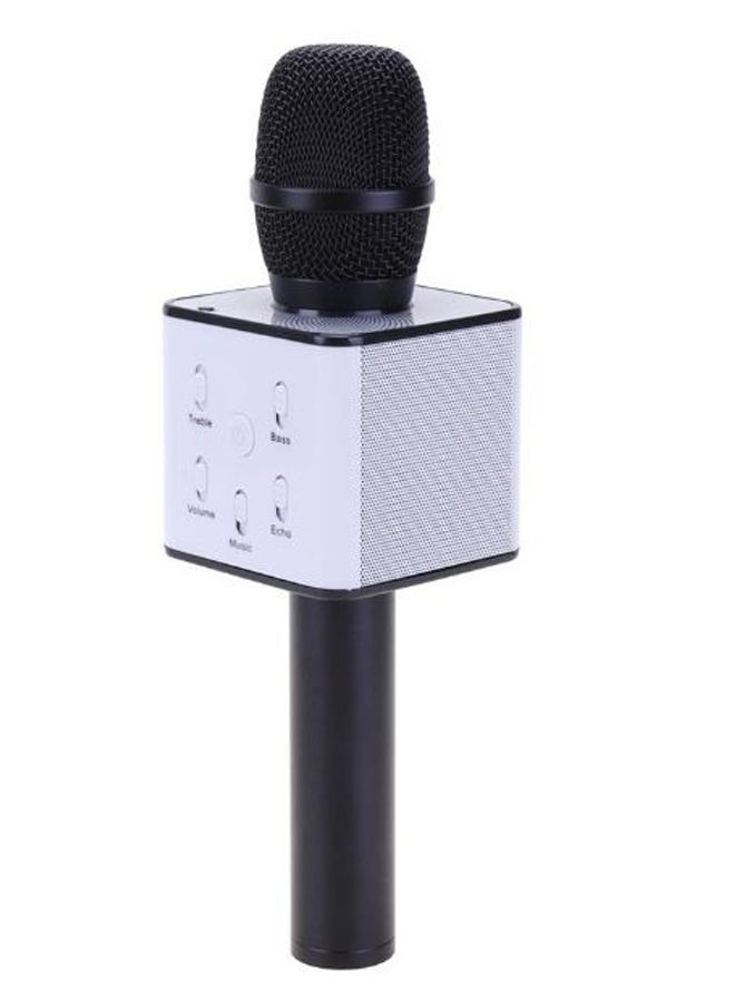 ميكروفون كاريوكي لاسلكي يعمل بالبلوتوث  Q7 NF06159555 أسود/ أبيض