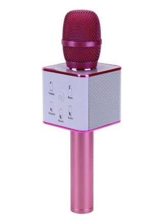 Q7 Bluetooth Wireless Karaoke Microphone With Built-In Speaker NF06159555 Pink/White - v1561569927/N27100802A_1