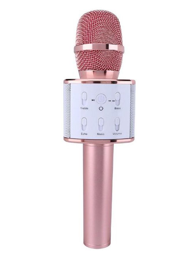 V9 Bluetooth Wireless Karaoke Microphone NF06159671 Rose Gold/White