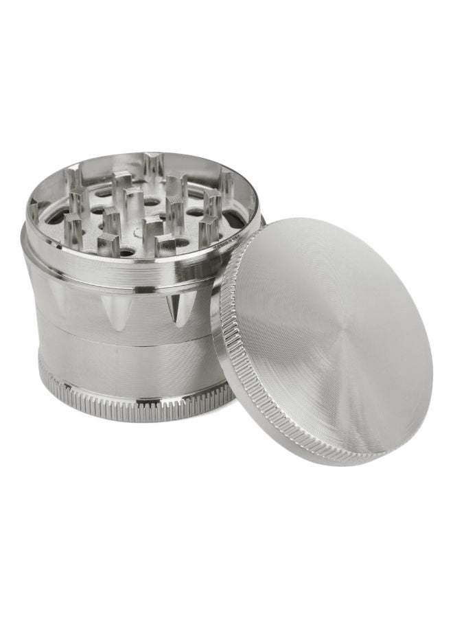 4- Layers Herb And Spice Mills Grinder Silver 50mm