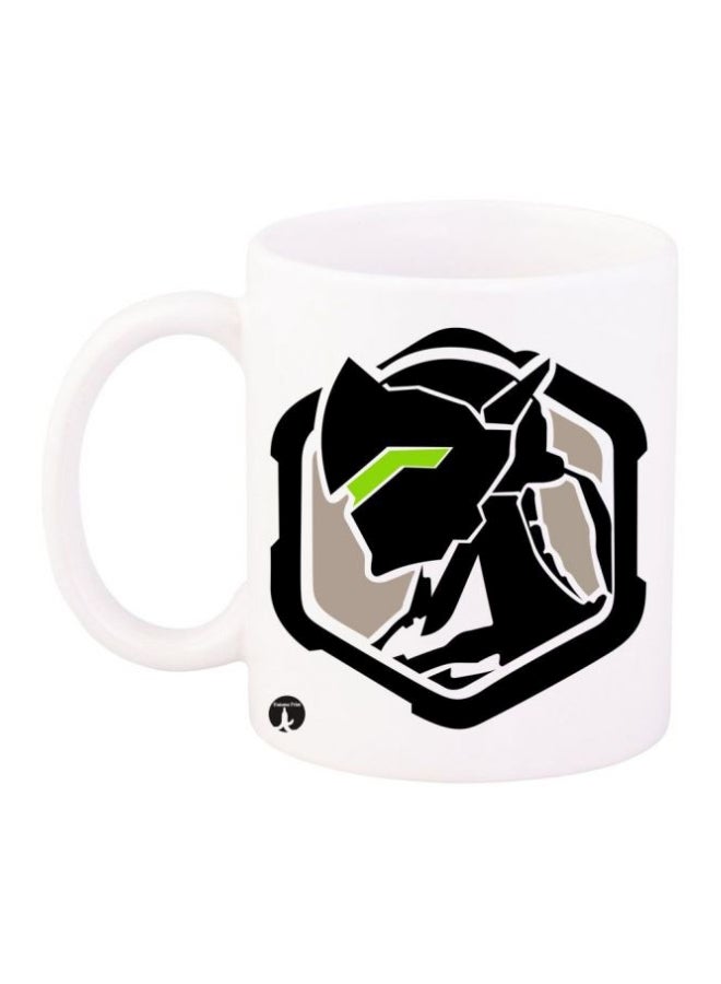 بي بي قدح قهوة مطبوع أبيض/أسود/أخضر