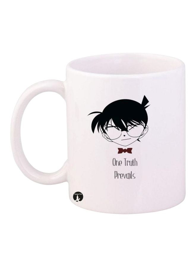 مج قهوة بتصميم مطبوع لشخصيات أنمي أبيض / أسود / بني