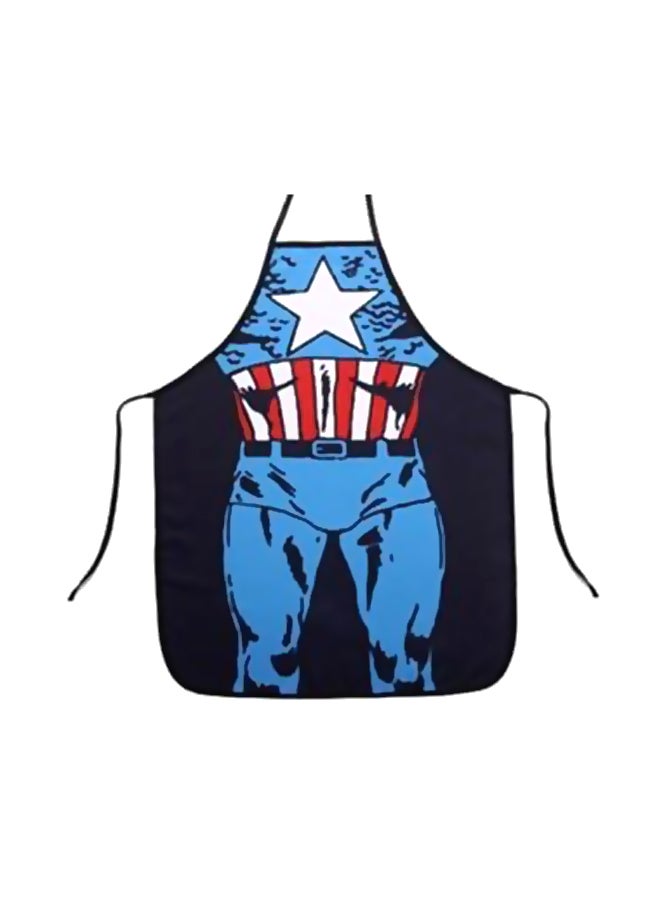Captain America Printed Apron Blue/Black/White 