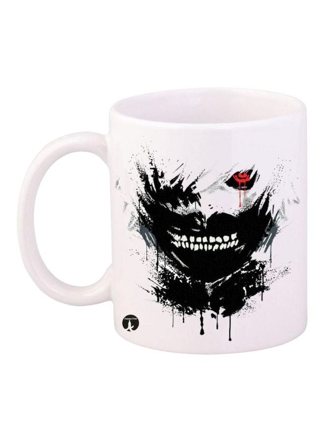 Anime Tokyo Ghoul Printed Coffee Mug White/Black/Red